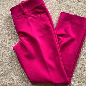 Magenta ankle dress pants